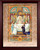 Traditional First Communion Sacrament Certificate with Angels in Cherry Frame
