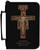 Personalized Bible Cover with San Damiano Cross Graphic - Black