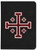 Personalized Catholic Bible with Cross of Jerusalem (Crusader) Cover - Black NABRE