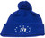 Miraculous Medal Royal Blue Pom-Pom Beanie