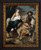 Flight into Egypt by Murillo - Dark Ornate Frame