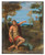 Saint John the Baptist Bearing Witness by Annibale Carracci Rustic Wood Plaque