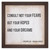 "Consult Not Your Fears" Rustic Framed Quote "Consult Not Your Fears" Rustic Framed Quote
