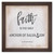 "Faith is the Only Anchor" Rustic Framed Quote