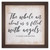 "The Whole Air About Us" Rustic Framed Quote "The Whole Air About Us" Rustic Framed Quote
