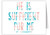 "He is Sufficient" Quote Note Card