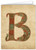Letter B Illuminated Manuscript Note Card