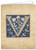 Letter V Illuminated Manuscript Note Card