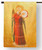 Fra Angelico Angel with Tambourine II Outdoor House Flag