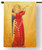 Fra Angelico Angel with Trumpet Outdoor House Flag Fra Angelico Angel with Trumpet Outdoor House Flag