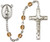 Simple Silver-Plated Glass Bead Rosary with Miraculous Medal