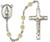 Simple Silver-Plated Glass Bead Rosary with Miraculous Medal
