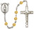 Simple Silver-Plated Glass Bead Rosary with Miraculous Medal