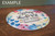"You Pay God a Compliment" Round Glass Cutting Board "You Pay God a Compliment" Round Glass Cutting Board