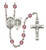 Hand-Made Silver Plate St. Benedict Rosary