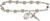 Silver-Plate Miraculous Medal Rosary Bracelet