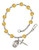 Hand Made Silver-Plated Rosary Bracelet with St. Raphael Medal Hand Made Silver-Plated Rosary Bracelet with St. Raphael Medal