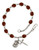Hand Made Silver-Plated Rosary Bracelet with St. Michael Medal Hand Made Silver-Plated Rosary Bracelet with St. Michael Medal