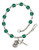 Hand Made Silver-Plated Rosary Bracelet with St. Michael Medal Hand Made Silver-Plated Rosary Bracelet with St. Michael Medal