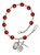 Hand Made Silver-Plated Rosary Bracelet with St. Benedict Medal