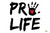 Pro Life with Handprint Waterproof Signs (Pack of 12) Pro Life with Handprint Waterproof Signs (Pack of 12)