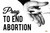 Pray to End Abortion Waterproof Signs (Pack of 12)