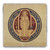 Benedictine Medal Back Tumbled Stone Coaster