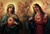 Sacred and Immaculate Hearts Indoor Outdoor Aluminum Print