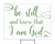 Be Still and Know Yard Sign