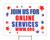 Join us for Online Services Custom Yard Sign