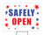 Safely Open Yard Sign