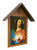 Sacred Heart Holding Heart Simple Poly Wood Outdoor Shrine