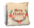 "Merry Christmas to You and Yours" Rustic Pillow