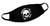 "Memento Mori" Skull Black Cotton Face Mask
