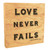 "Love Never Fails" Rustic Box Art 