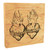 Sacred and Immaculate Hearts Rustic Box Art  Sacred and Immaculate Hearts Rustic Box Art