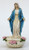 Painted Our Lady Of Grace Holy Water Font - 7.5"