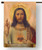 Antique Sacred Heart E.C. Outdoor House Flag