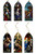 Stained Glass Ornament Bundle Set 2 (SG8, SG10, SG15, SG41, SG42, SG68)