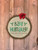 "Bah Humbug" Holly Log End Door Hanger "Bah Humbug" Holly Log End Door Hanger