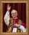 Pope Leo XIV Waving in Celebration Framed Art Pope Leo XIV Waving in Celebration Framed Art