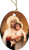 Madonna of the Roses Oval Ornament