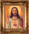 Antique Sacred Heart Ornate Museum Framed Canvas