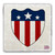 Stars and Stripes Shield Tumbled Stone Coaster