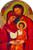 Holy Family Icon Arched 8x12" Aluminum Print