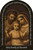 Sepia Holy Family Prayer Arched Magnet