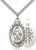 Sterling silver medal on 24 inch sterling silver chain