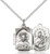 Sterling Silver Scapular Square