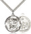 Sterling Silver St. Michael Medal Large Round