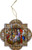 Nativity of Mary Stained Glass Wood Ornament Nativity of Mary Stained Glass Wood Ornament